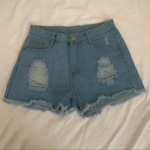 Denim shorts